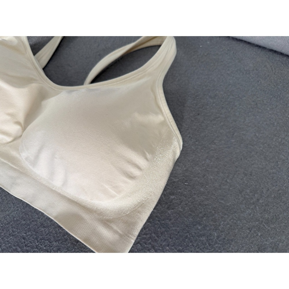 Truekind Daily Comfort Wirefree Shaper Bra Size XL Beige Sculpted Minimalist * - Picture 3 of 11